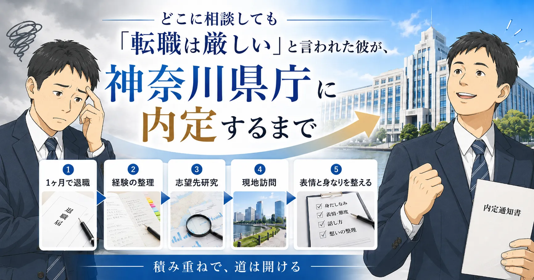 1ヶ月で辞めた人の内定